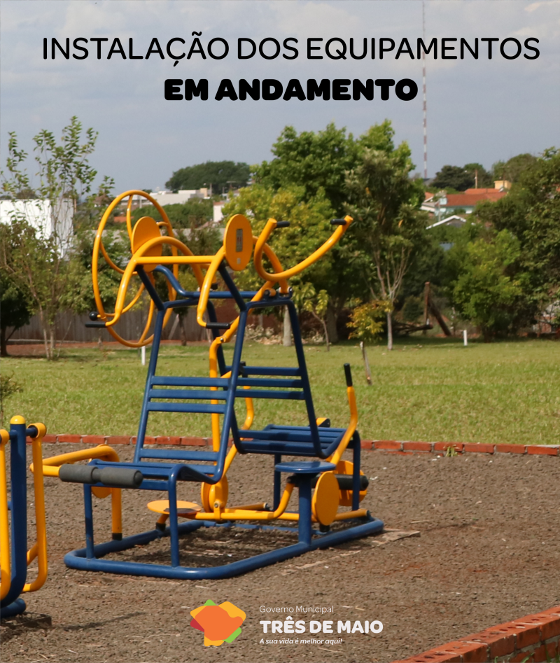 Instalação de academias ao ar livre está em processo de finalização